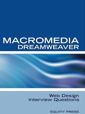 cover image of Macromedia Dreamweaver Web Design Interview Questions
